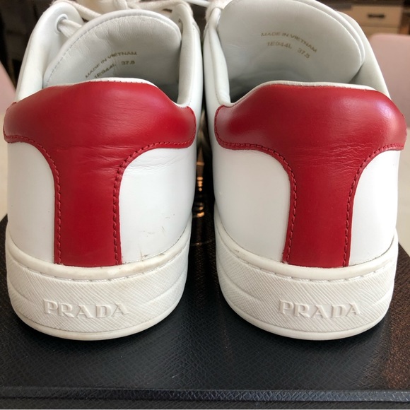 Prada Sneaker Red and white size 37.5 - Picture 13 of 14